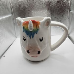 Tag Unicorn Mug with Rainbow and White